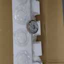 Bathroom Vanity Light Gold, 4 Light Bathroom Light Fixtures Over Mirror with Clear Glass Shade, 31 inch Vanity Lights for Bathroom Farmhouse (Exclude E26 Bulb)
