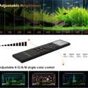 GLOWRIUM LED Aquarium Light with Remote, Full Spectrum Fish Tank Light with Auto Timer, IP67 Waterproof Freshwater Planted Tank Light, Dimmable RGB+W+Moon LEDs with High Performance (23W 30-35inch)