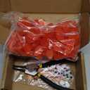 50 Pcs Pinless Peepers with Stickers, Pliers for Chickens, Pheasant Poultry Blinders, Anti-Pecking Glasses (medium)