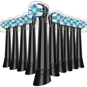 iO Replacement Heads Compatible with Oral B iO 2/3/4/5/6/7/8/9/10 Series Electric Toothbrush,Toothbrush Heads Compatible with Oral B iO,Gentle Gum Care Bristles for a Comfortable Clean,Black
