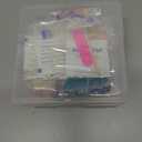 4 x 96PCS Press on Nails Short Almond False Nails Full Cover Nails Kit with Flower Designs,Glue on Nails for Women and Girls