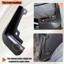 Mud Flaps Compatible with Kia EV9 2024 2025 2026 - Front & Rear Splash Guards Winter Vehicle Sediment Dirt Protection for Kia EV9 2024 2025 2026 Exterior Accessories (4 PCS)