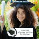 4 x Graduation Cap Headband, Firm Anti-fall HairBand for Graduation Hat, Grad Cap Headband Insert, Secures and Keeps Hairstyle, Hat Accessories for Graduates, Students, Women