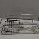 Shower Caddy 7 Pack, Adhesive Bathroom Shower Organizer for Bathroom Storage, No Drilling Large Capacity Rustproof Stainless Steel Shower Shelves Rack for Bath, Black
