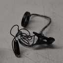 Foneso Desk Lamp Clip on Light, 48 LED USB Lamp with 3 Color Modes 10 Brightness Levels, 360° Flexible Gooseneck Eye Protection Bed Night Light for Reading, Makeup, Craft (Black)