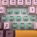 35Pcs FEKER Monophonic Green Mint Switches Mechanical Keyboard Accessories Linear 42g Cherry Mx 5Pins Hotswappable Customized Pre Lubed