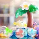 NOLITOY 100pcs Clear Plastic Fillable Balls, 32mm Acrylic DIY Ornaments Display Round Storage Balls for Christmas Holiday Wedding Party Home Decor