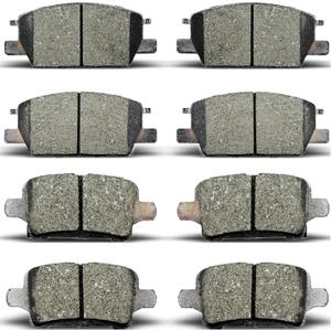 Front Rear Brake Pad Fit for 2018-2019 Buick Regal, for 2017-2019 Buick LaCrosse, for 2018-2019 Chevrolet Equinox, for 2016-2019 Chevrolet Malibu, for 2018-2019 GMC Terrain,D1913 D1915
