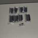 Malimali 10 Pack Black Edge Finger Pulls for Cabinets 3.15" Kitchen Cabinet Pulls Handles Drawer Pulls Modern Aluminum Concealed Tab Pulls for Closet Door, Matte Black