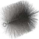 PATIKIL 5" Wire Chimney Cleaning Brush, Stainless Steel Round Chimney Sweep Brush with M6 Fitting for Fireplace Burning Stove Tent Dryer Pipes, Silver