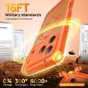 360 Spin Magnetic Stand for iPhone 17 Pro Max Case, [Fit for MagSafe][Military Protection][Full Camera Protection] Adjustable Kickstand iPhone Case for iPhone 17 Pro Max 6.9", Cosmic Orange