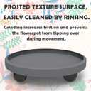 2 Pack of 14 Inch Heavy Duty Plant Caddy with Wheels,Rolling Plant Stand Pot Trolley,Wheeled Planter Saucer Tray,Potted Flower Mover Dolly with Casters Round Coaster for Indoor Outdoor