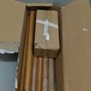 Wood Curtain Rod Adjustable, 36 to 88 Inch Boho Curtain Rods for Windows Heavy Duty Decorative Drapery Rods with Wood Grain Finial for Living Room Bedroom Kitchen Farmhouse