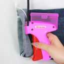 Stitch Gun for Clothes With Storage Box, Handheld Stitch Gun Quick Clothing Fixer Micro Sewing Tagging Gun Kit for Clothing One Stitch Sewing Gun Includes Needles Fasteners (Purple