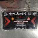 Rather Be at Disneyland 3D Raised License Plate Frame | 1 Pack Car License Plate Cover | Universal US Black License Plate Holder | Auto Accessories (Car, Truck and SUV)