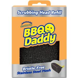 Scrub Daddy BBQ Daddy Grill Brush Head Refill - Bristle Free Steam Cleaning Scrubber - Grill Cleaning Brush Attachment with ArmorTec Steel Mesh for Grates (1 Count)