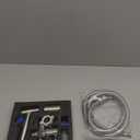 Vayzluiy Handheld Toilet Bidet Sprayer for Toilet-Adjustable Water Pressure Control with Bidet Hose for Feminine Wash, Stainless Steel Brushed Nickel Cloth Diaper for Baby Wash (Stainless Steel, 1)