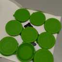 TERESRY 12 Pack Silicone Oui Yogurt Jar Lids with 8 Labels, Food-Grade Lids for 5Oz Oui Yogurt Jars, Reusable Silicone Canning Covers Perfect for Oui Yogurt Bottle, Green(Jar not Includ)