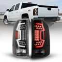 WOLFSTORM LED Tail Lights Fit for2008-2013 Chevy Silverado 1500, 2008-2014 Silverado 2500 HD/ 3500 HD and 2007 Silverado 1500/2500/ 3500 New Body Tail Lights with Sequential Turn Signal, Clear Lens