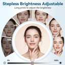Makeup Mirror with Lights, 4K Ultra-Clear Reflection, Long-Press Adjustable Brightness, 3 Glow Settings, Flexible Multi-Angle Design – Perfect for Makeup