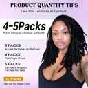 Afro Kinkys Bulk Human Hair for Dreadlocks Extensions and Locs Repair 1 Pack 50 Gram Afro Kinky Curly Human Hair Bulk for TwistBlack 16 Inch