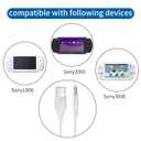 RGEEK PSP Charger Cable, PSP Portable Charger Cord Charger PSP Compatible with PSP1000 2000 3000 Series, White (4FT)