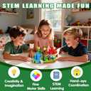 Magnetic Blocks Toys for Kids, 100PCS Magnetic Building Blocks, Magnetic Cubes, Sensory Stacking Toys for STEM Constructions Magnet Blocks for Boys Girls Age 4 5 6 7 8-12 Birthday Gifts