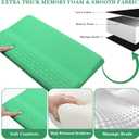 Computer Keyboard Stand Pad with Wrist Rest, Ergonomic Comfy Tilted Keyboard Stand Riser Holder Pad for Office Home (Green)