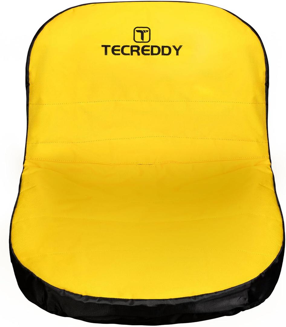 Riding Lawn Mower Seat Cover, Weatherproof Heavy Duty Tractor Seat Cover Compatible with John Deere LP92324 Cub Cadet Riding Lawn Mower, Medium