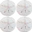 Top Brass Realistic Large Sand Dollar Drawer Pulls/Cabinet Knobs (4 Knob Set) - Screws Included - Beach Ocean Sea Shell Coastal Nautical Decor