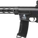 Lancer Tactical Gen 2 Polymer Airsoft M4 Interceptor SPR AEG with High Speed Airsoft Magazine (Gun Only-Airsoft Speed Loader Included) (Black)