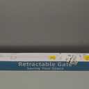 Retractable Baby Gates, Mesh Dog Gate for Doorways, 33.6" Tall, Expands to 55" Wide,Pet Safety Essential Fit for Baseboards, Wide Toddlers Gates for Hallways, Indoor & Outdoor, Grey (Gray)