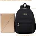 AOTIAN Mini Lightweight 11.8 Inch Backpack Durable Travel Hiking Women and Girls Small Daypack, 7 Liters Black