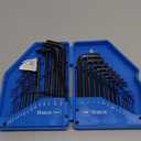 31-Piece Premium Hex Key Allen Wrench Set with Storage Case, SAE and Metric Assortment | L Shape, Chrome Vanadium Steel, Precise and Chamfered Tips | SAE 0.028 inch - 3/8 inch | Metric 0.7mm - 10 mm