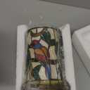 Tiffany Table Lamp Traditional Creative LED Stained Glass with USB Dimmable Bedroom Study Hotel Bedside Night Light Decorative Table Lamps