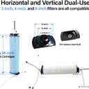 Dual Vertical/Horizontal Pool Filter Cleaner Stand Tool - Boosts Cleaning Speed, Universal Fit for 3", 4", 6" Filter Cartridges