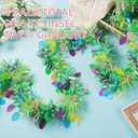 100 Feet Easter Tinsel Garland Colorful Egg Metallic Twisted Hanging Streamer Spring Theme Garland for Easter Decoration Birthday Party Supply, Green