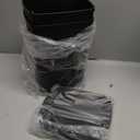 7 Gallon Garbage Can Swing Top, 4 Packs Plastic Trash Can Swing Lid, Swing Garbage Can for Home and Office, Black