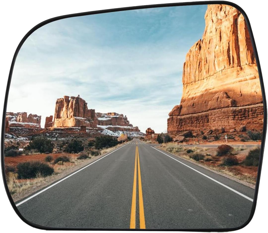 Driver Side Mirror Replacement forToyota Highlander 2001 2002 2003 2004 2005 2006 2007 - Left Side Mirror Glass, Rear View Mirrors Glass with Power Heated