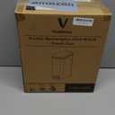 Slim Bathroom Trash Can with Lid Soft Close, 1.6 Gallon Stainless Steel Garbage Can with Removable Inner Bucket, Durable Step Pedal, Small Trash Bins for Toilet, Bedroom, Kitchen, Office (Silver)