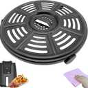 4QT Air Fryer Crisping Plate for Ninja AF100 4 Quart Air Fryers, Upgraded Air Fryer Grill Pan Crisper Plate Tray Rack Insert Grate Grid for Ninja Air Fryer, Nonstick, Dishwasher Safe