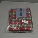 Frienda 2 Pcs Christmas Checkered Tablecloth Red Green Buffalo Plaid Table Cover Polyester Holiday Tablecloth Rectangle Table Cloth for Christmas Dining Kitchen Party Picnic Supplies(60 x 108 Inch)