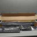 C-Hopetree 6 Panels Room Divider, 6 Ft Tall Indoor Folding Privacy Screen, Portable Partition Separator, Freestanding Separation Temporary Wall for Office, Bedroom, 120" W X 71" H, Black