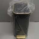 TIPGO Small Bathroom Trash Can with Lid Soft Close, Step Pedal, 5 Liter / 1.3 Gallon Stainless Steel Trash Bin, Slim Garbage Cans for Toilet, Office, Bedroom (Black)