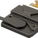 Prime-Line H 3572 Diecast Bronze, Left Handed Vinyl or Wood Casement Lock (Single Pack)