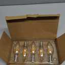 E14 LED Bulb Dimmable, 40W Equivalent, Filament Clear Glass, 4W 400LM, Soft White 2700K, E14 European Base Light Bulbs, Pack of 5