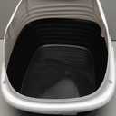 Arm & Hammer Rimmed Cat Litter Box with High Sides and Microban, Made in USA