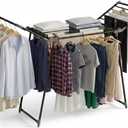 Foldable Clothes Drying Rack | Heavy Duty | 66 lb Capacity | Space Saving, Large
