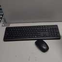Wireless Keyboard and Mouse Combo, Full Size Silent Ergonomic Keyboard and Mouse, Long Battery Life, Optical Mouse, 2.4G Lag-Free Cordless Mice Keyboard for Computer, Mac, Laptop, PC, Windows (Black)