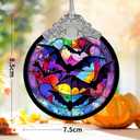 Bat Hanging Ornament Glass Ornament - Christmas & Halloween Decoration - Keepsake Gift